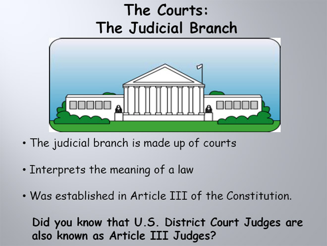 Article judicial branch powers